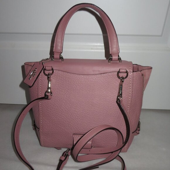 Coach Faye Leather Small Backpack Dusty Rose Leather - Picture 5 of 16